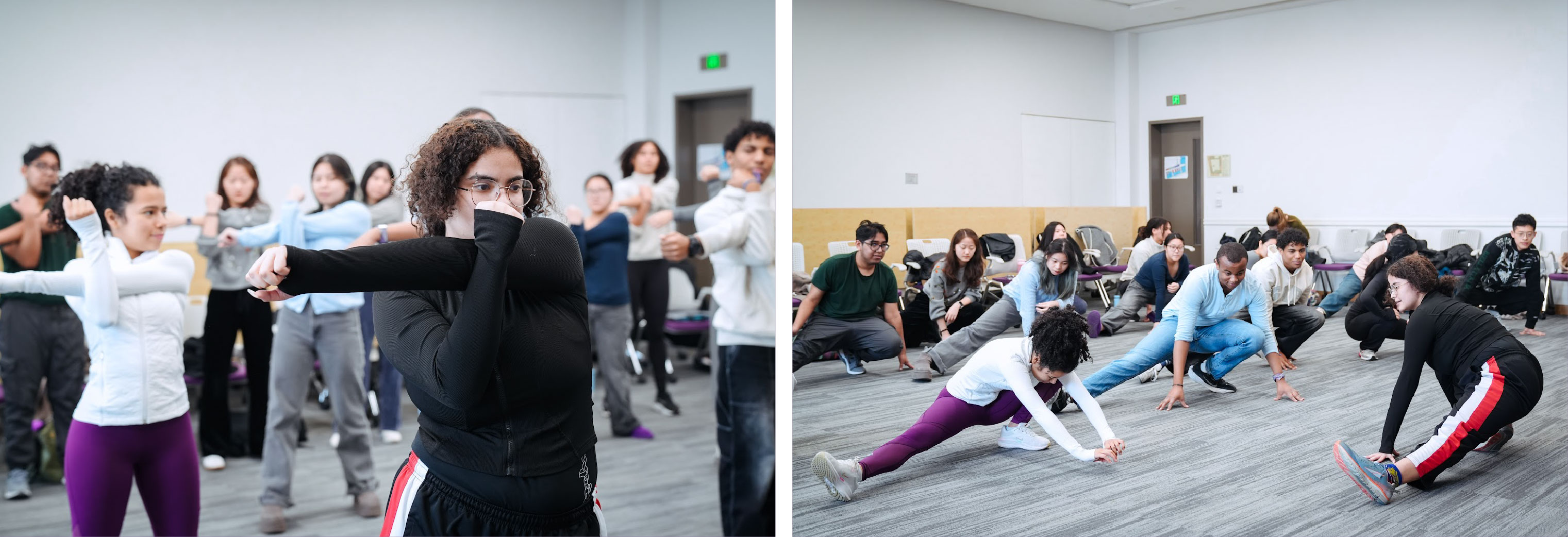 Neuroscience major Tiyannah Santiago ’28 led the group in a fun Zumba dance routine, followed by a stretch and cool-down session. Goodie bags were also handed out to participants. 