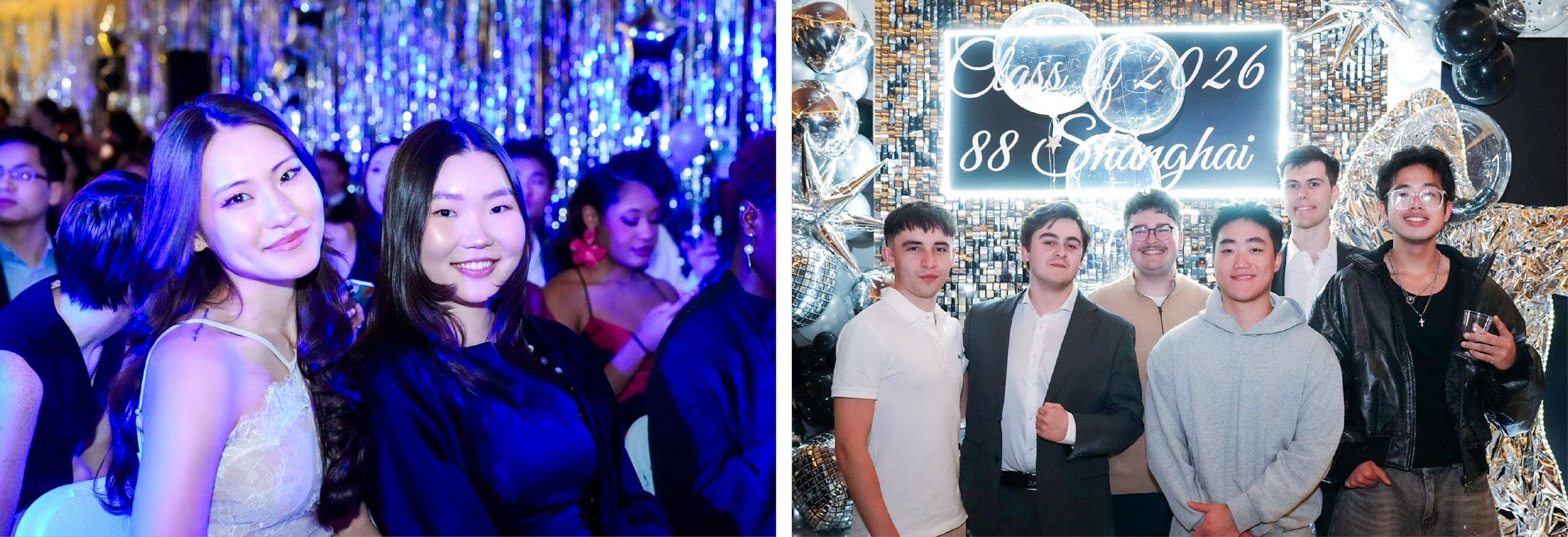 Left: Seniors XXX and XXX. Right: Seniors Emilio Martinez, Micheal Raykhfeld, Carson Decker, Brandon Chae, Mattis Nurit, and Wayne Zhou