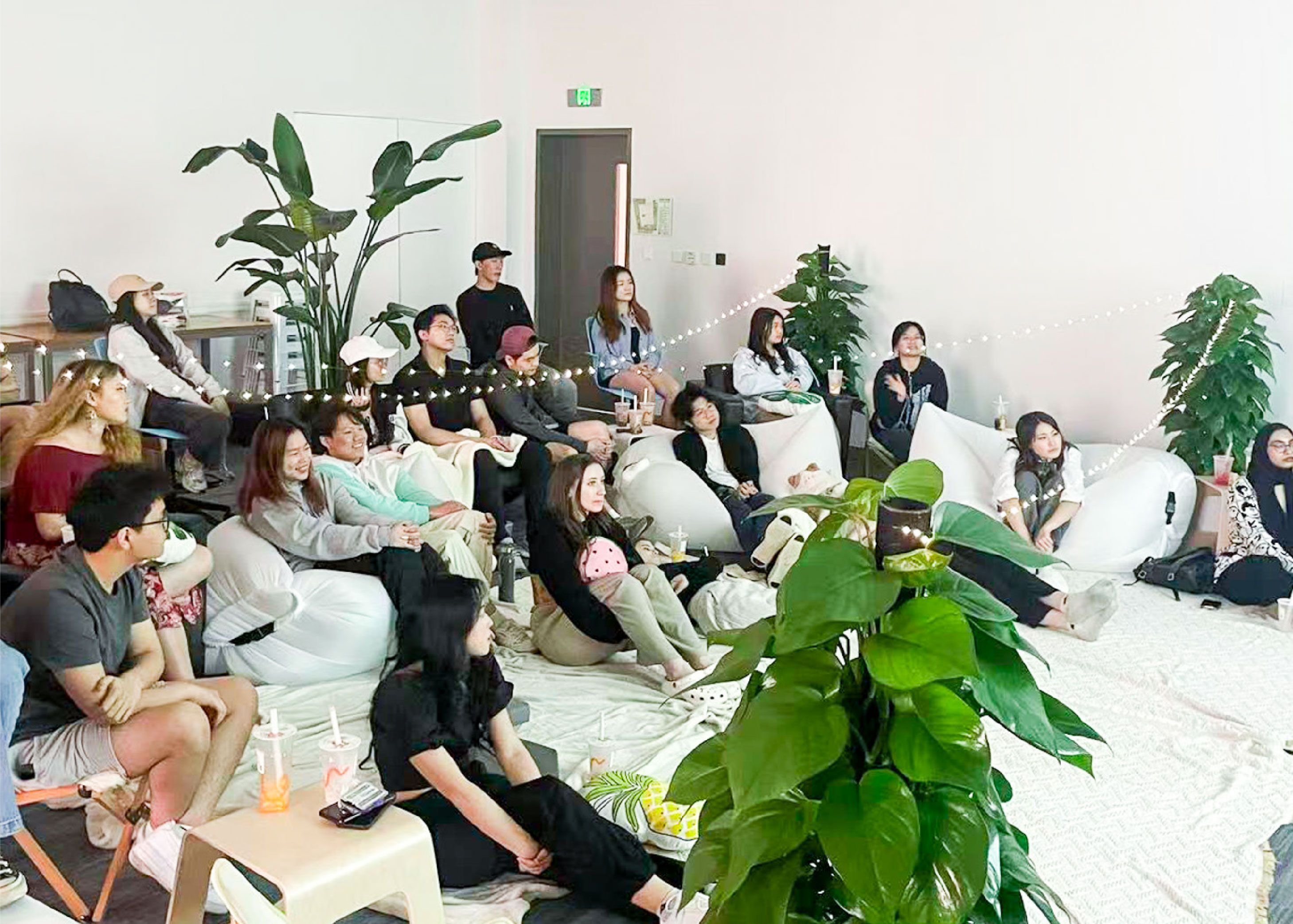 In the final class of Life Design course, students share their what they have learned about themselves after prototyping renewal practices for six weeks.