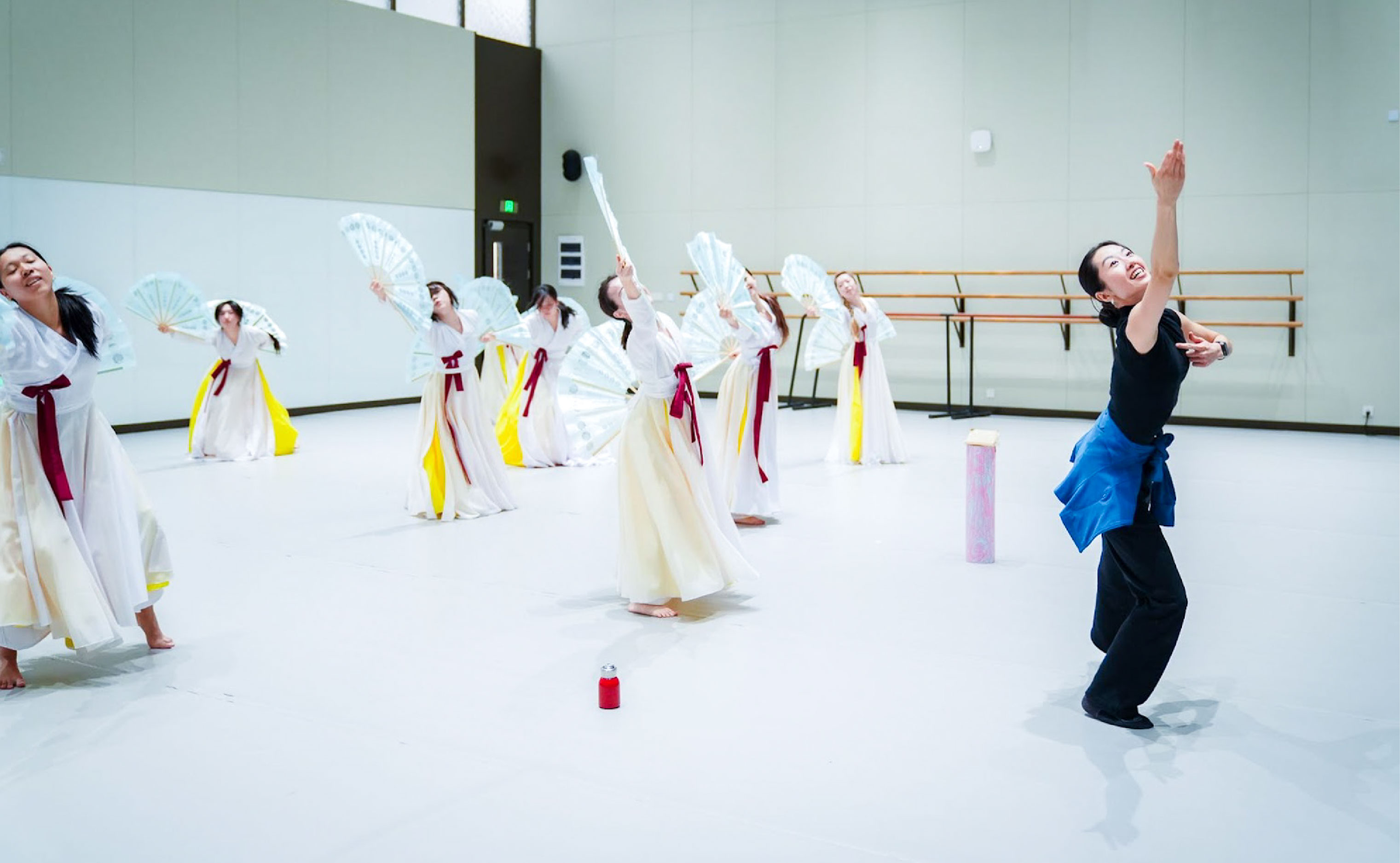 Tao Siye teaching Dances of Northern China course at NYU Shanghai.