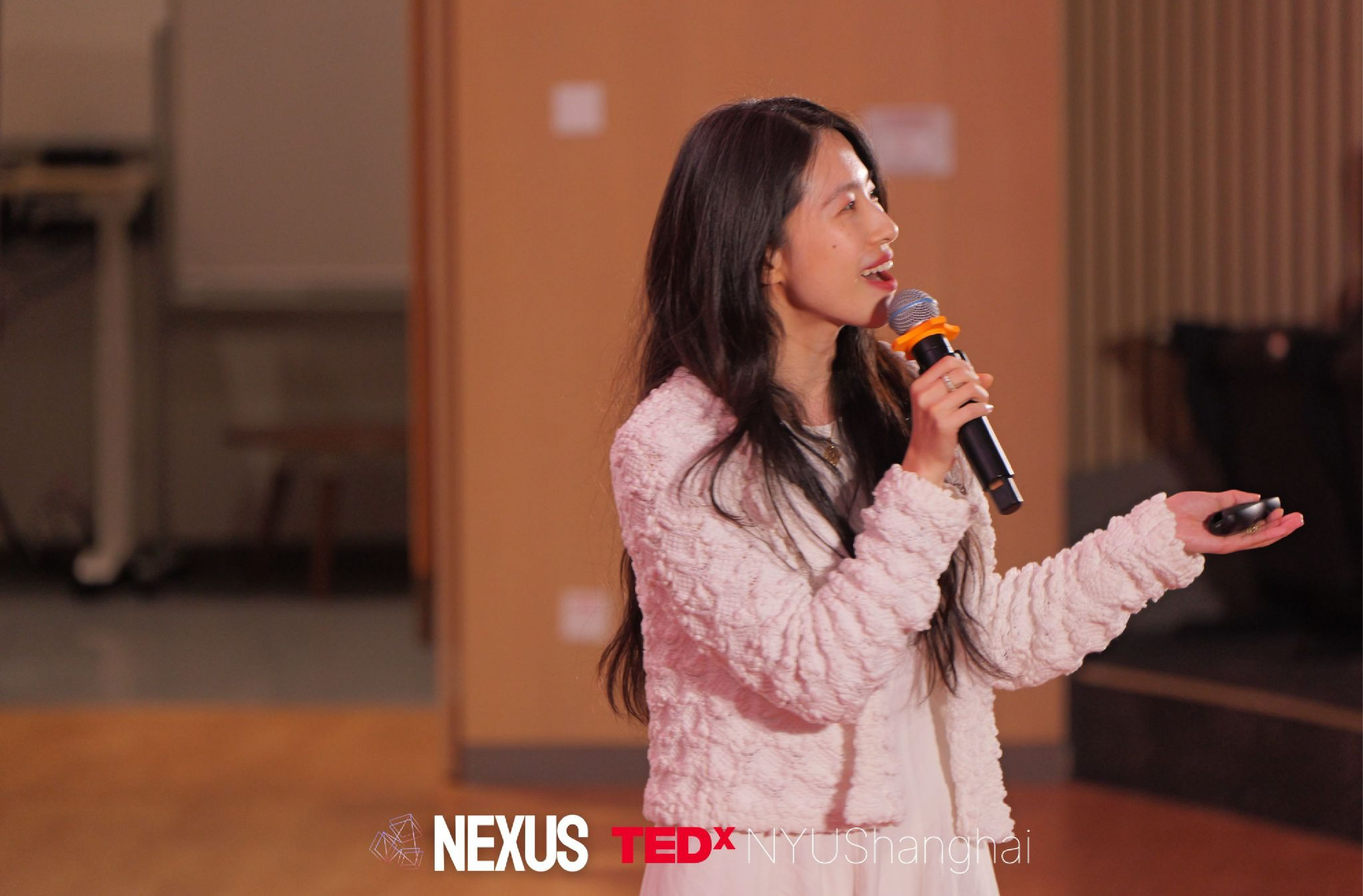 Danni Zhao delivering her talk 