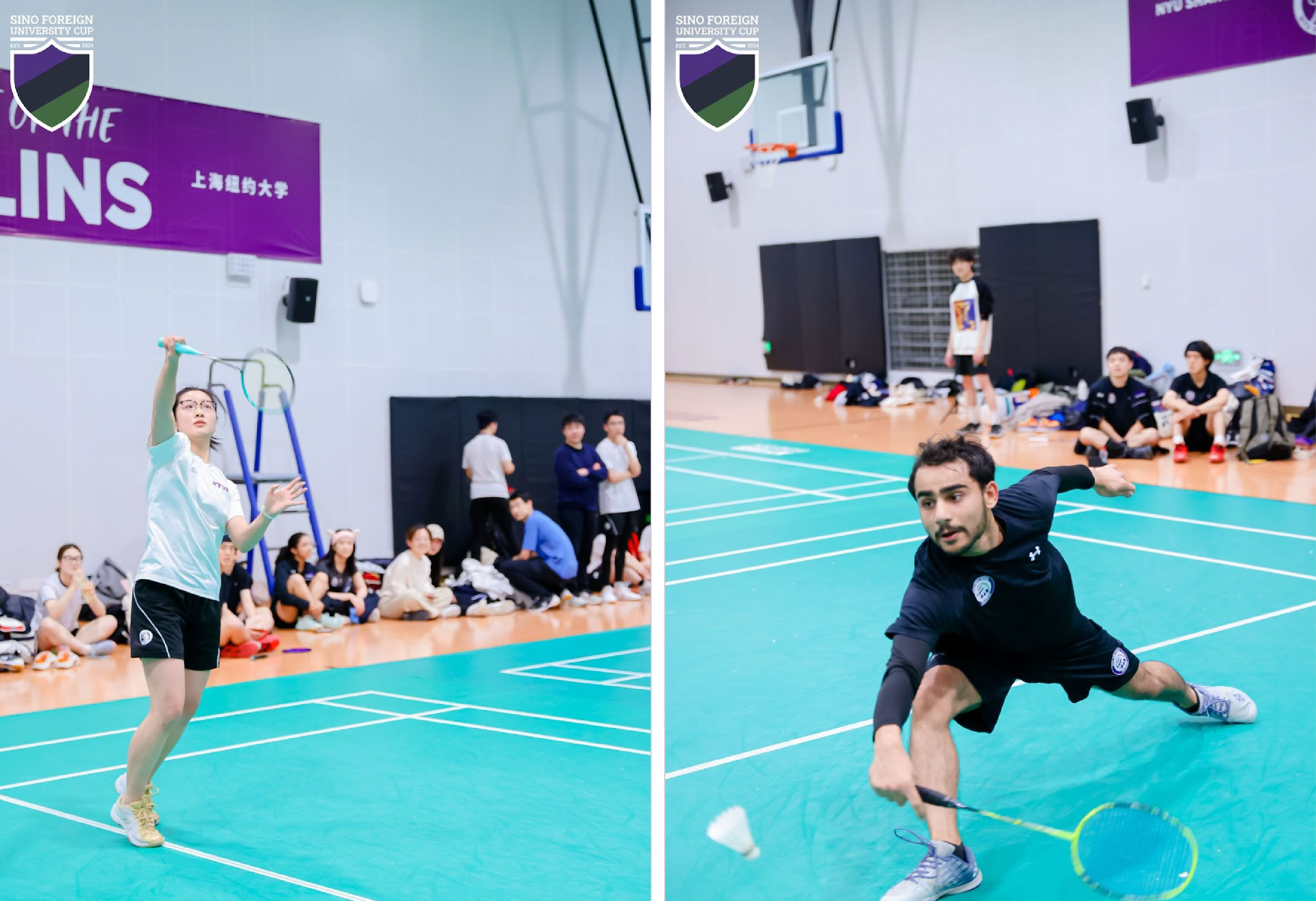 Left: Adriana Zhou Xinyue ’27 Right: NYU Abu Dhabi student