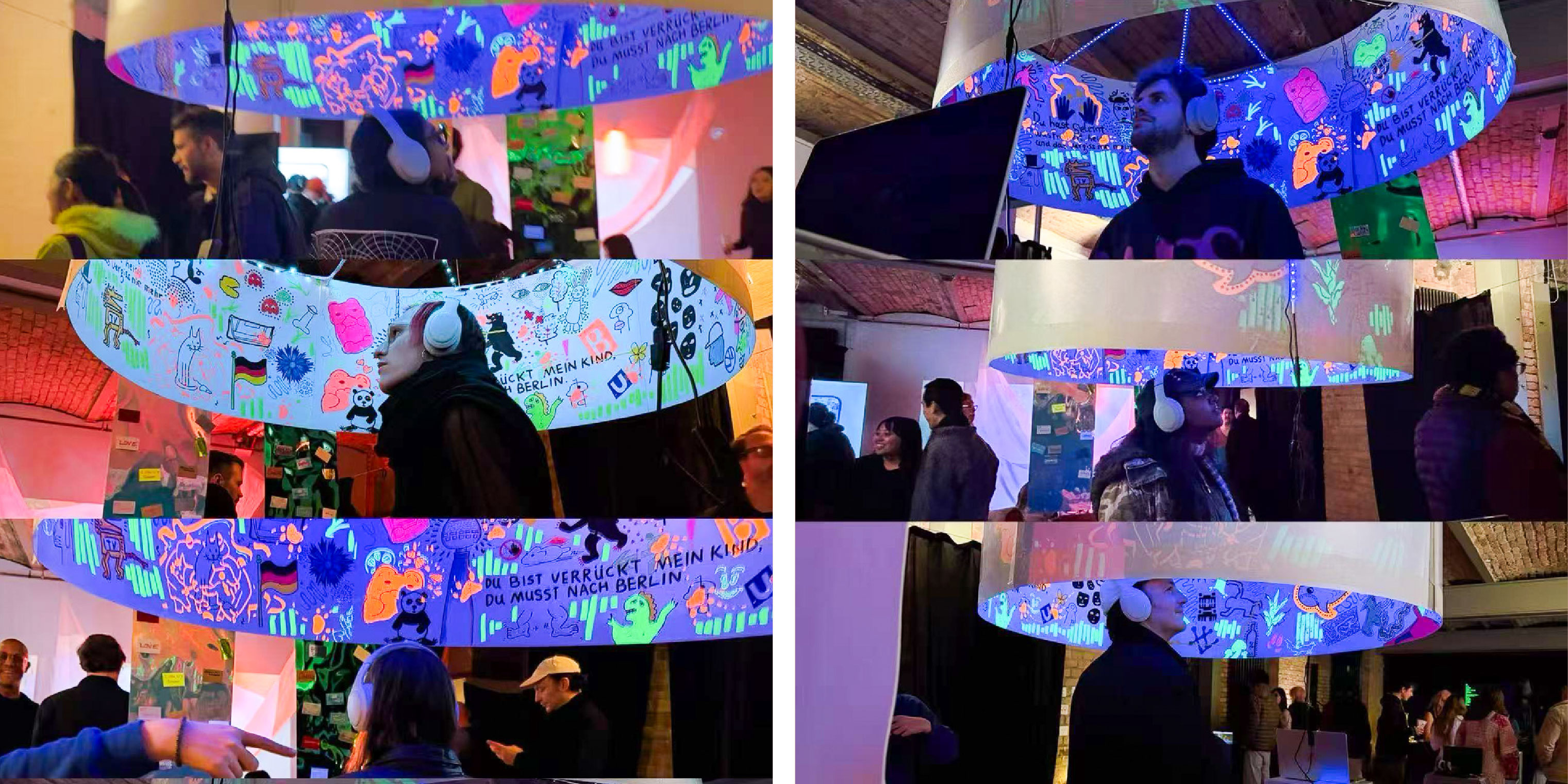 Cecilia’s interactive project “Re-Cord”, created in collaboration with Rebekah Zhao&nbsp;IMA Low Res ’26, exhibited in Berlin