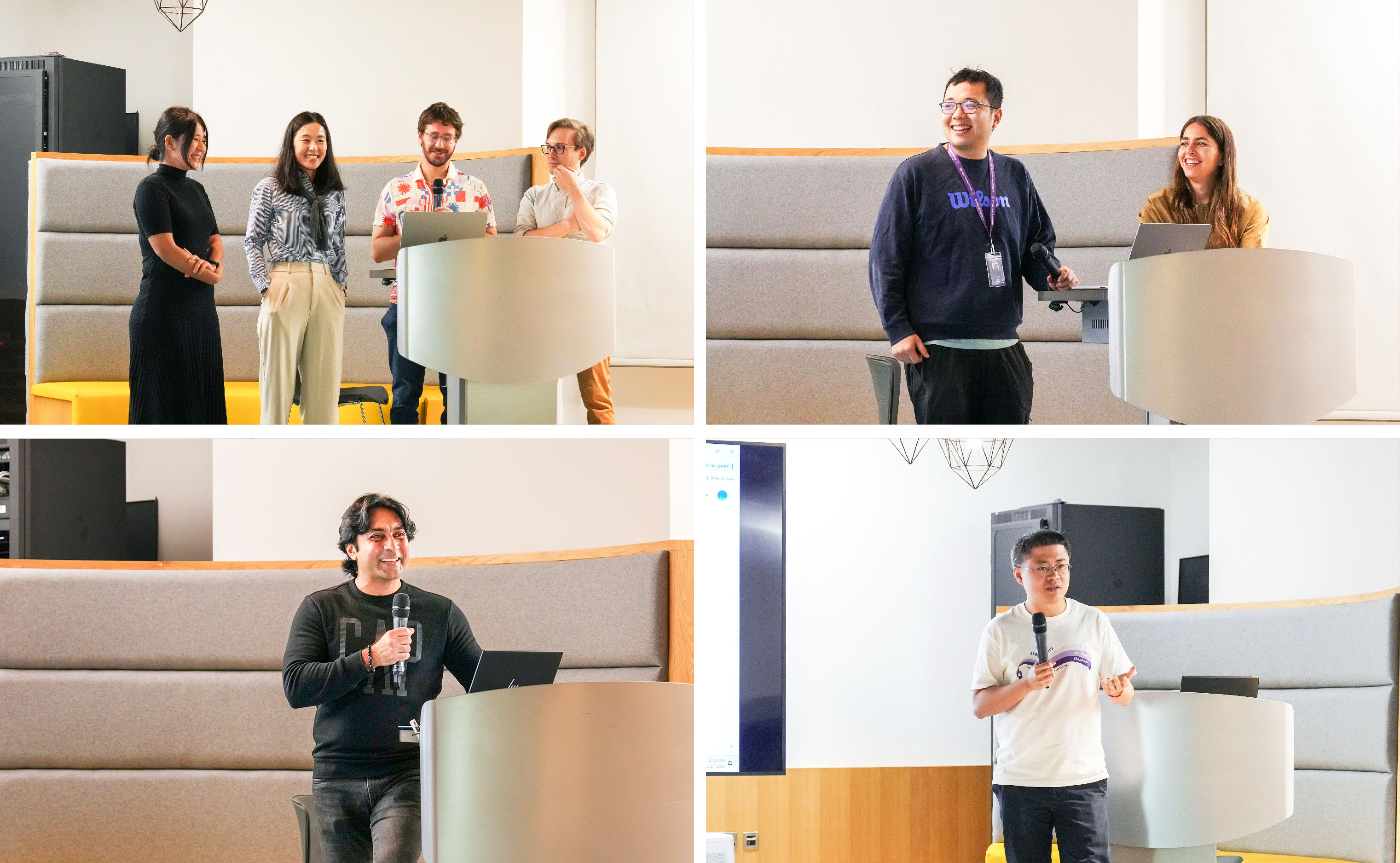 Faculty from NYU Shanghai, NYU Abu Dhabi, and NYU presenting on research initiatives