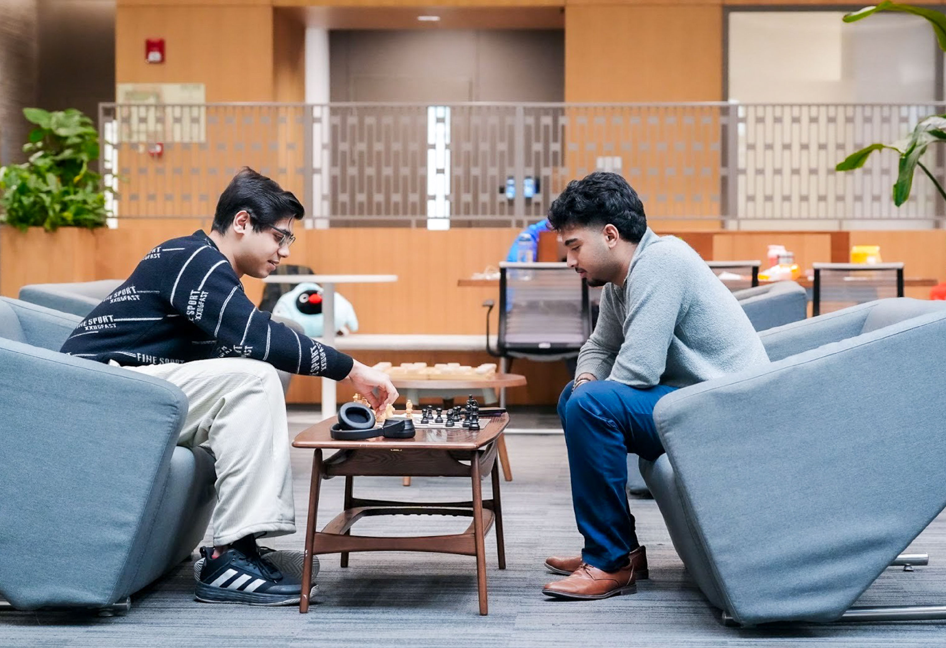 playing chess in magnolia house