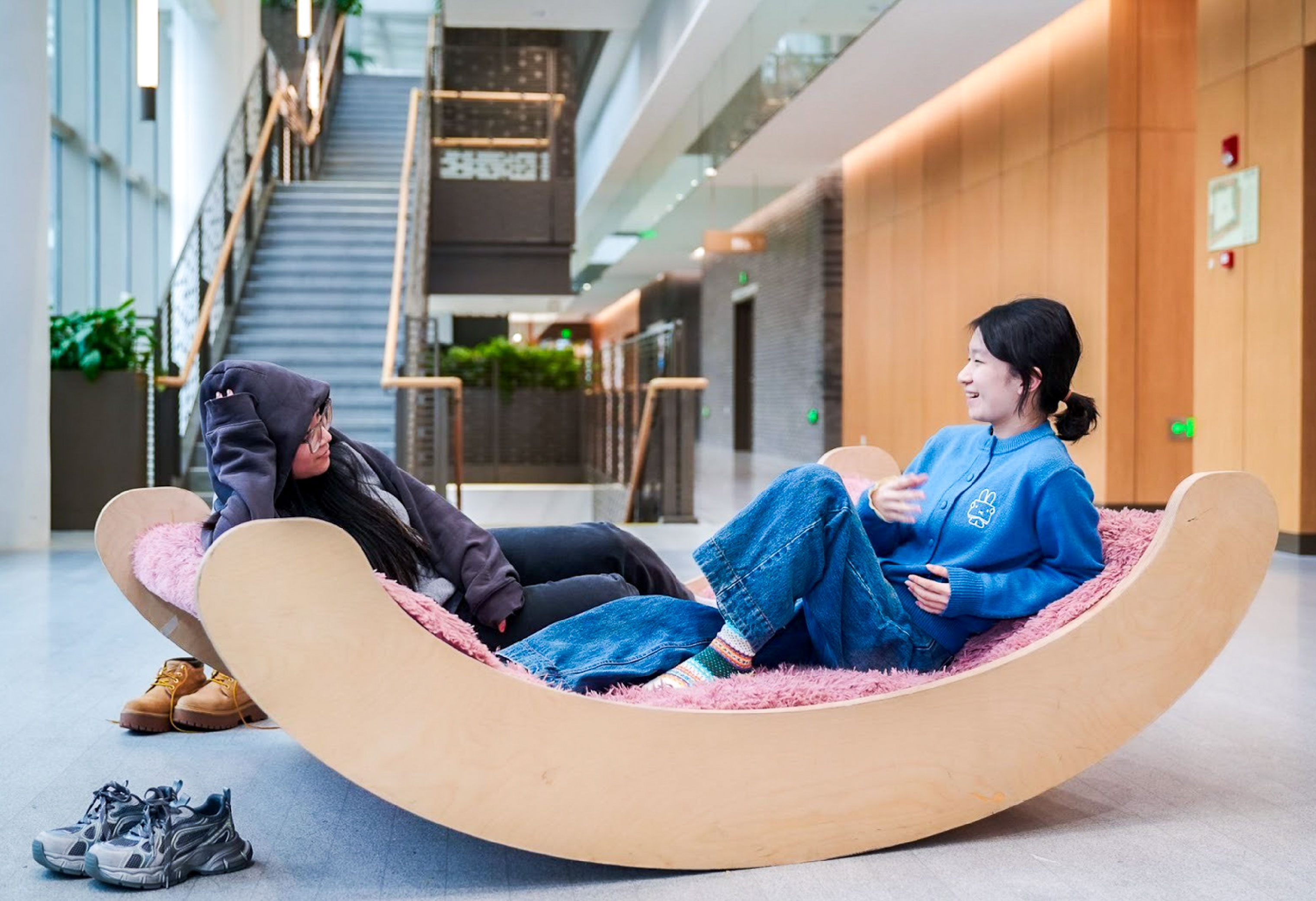 swinging garden on campus