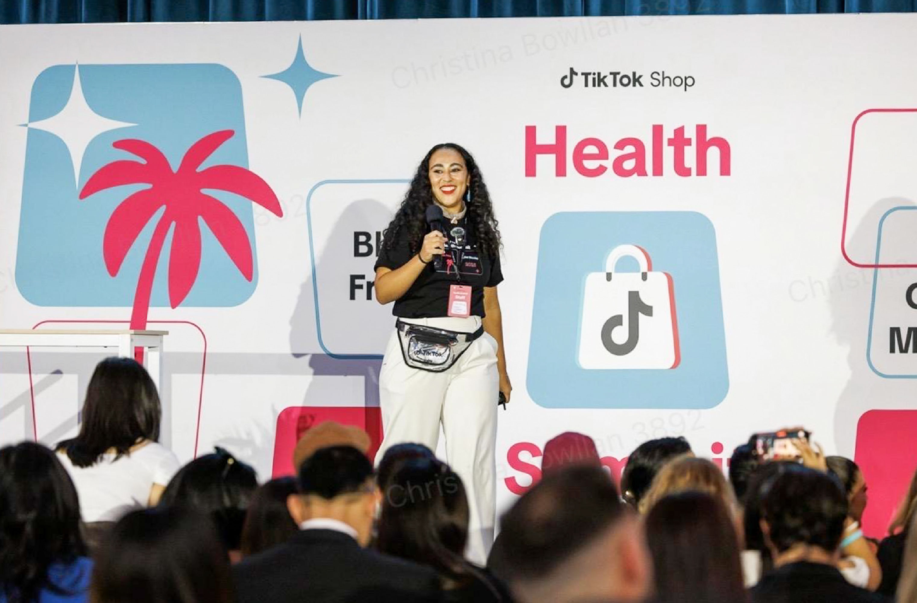 christina speaking at a summit