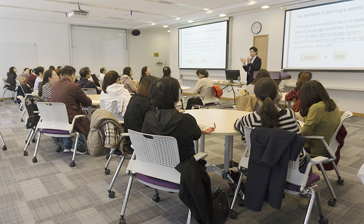 Professor Takaya during the workshop