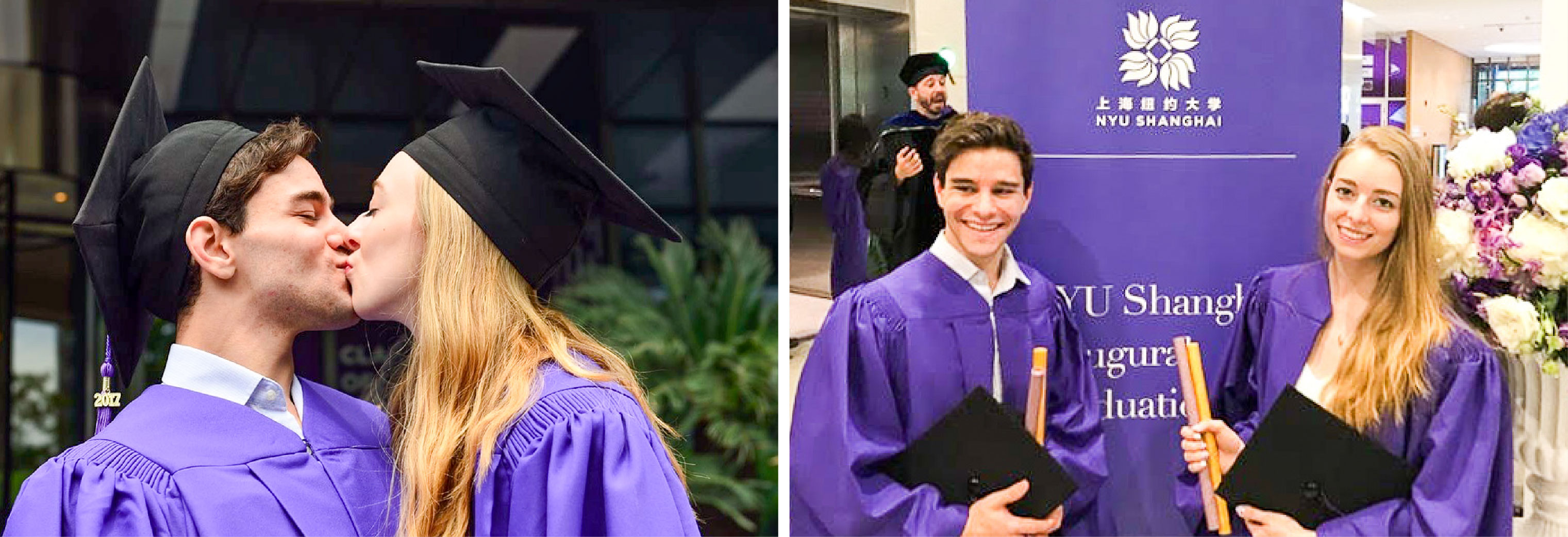 Max and Julie on their graduation day