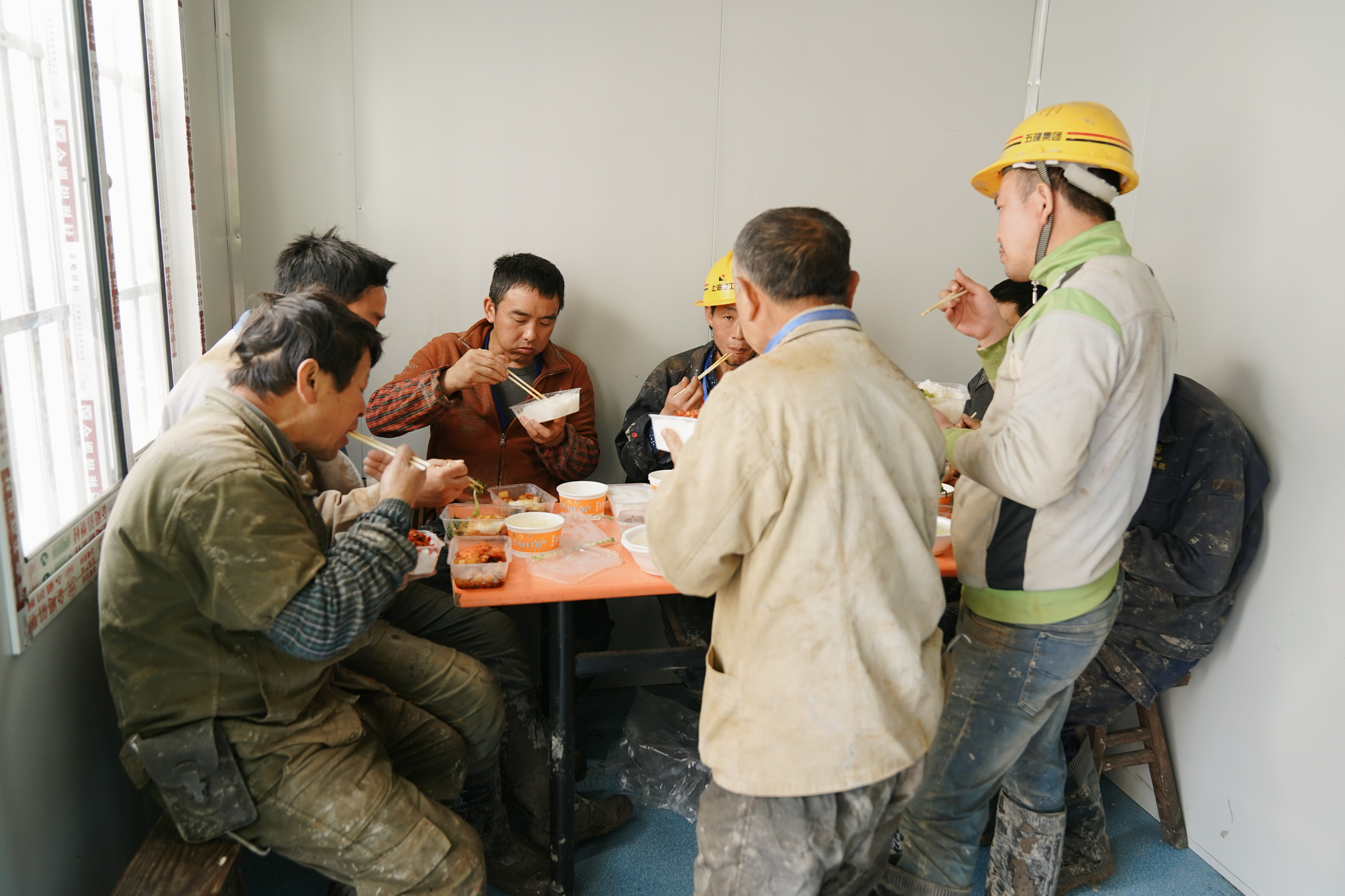 Sharing lunch