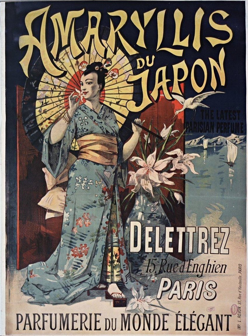 An example of a Japanese perfume advertisement. 