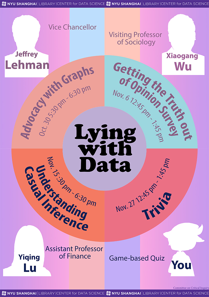 There's a saying that numbers never lie. But in reality, every day, numbers, statistics, algorithms, and graphs are being manipulated in ways that don't always convey the whole truth. The NYU Shanghai Library is hosting a year-long speaker series to help 