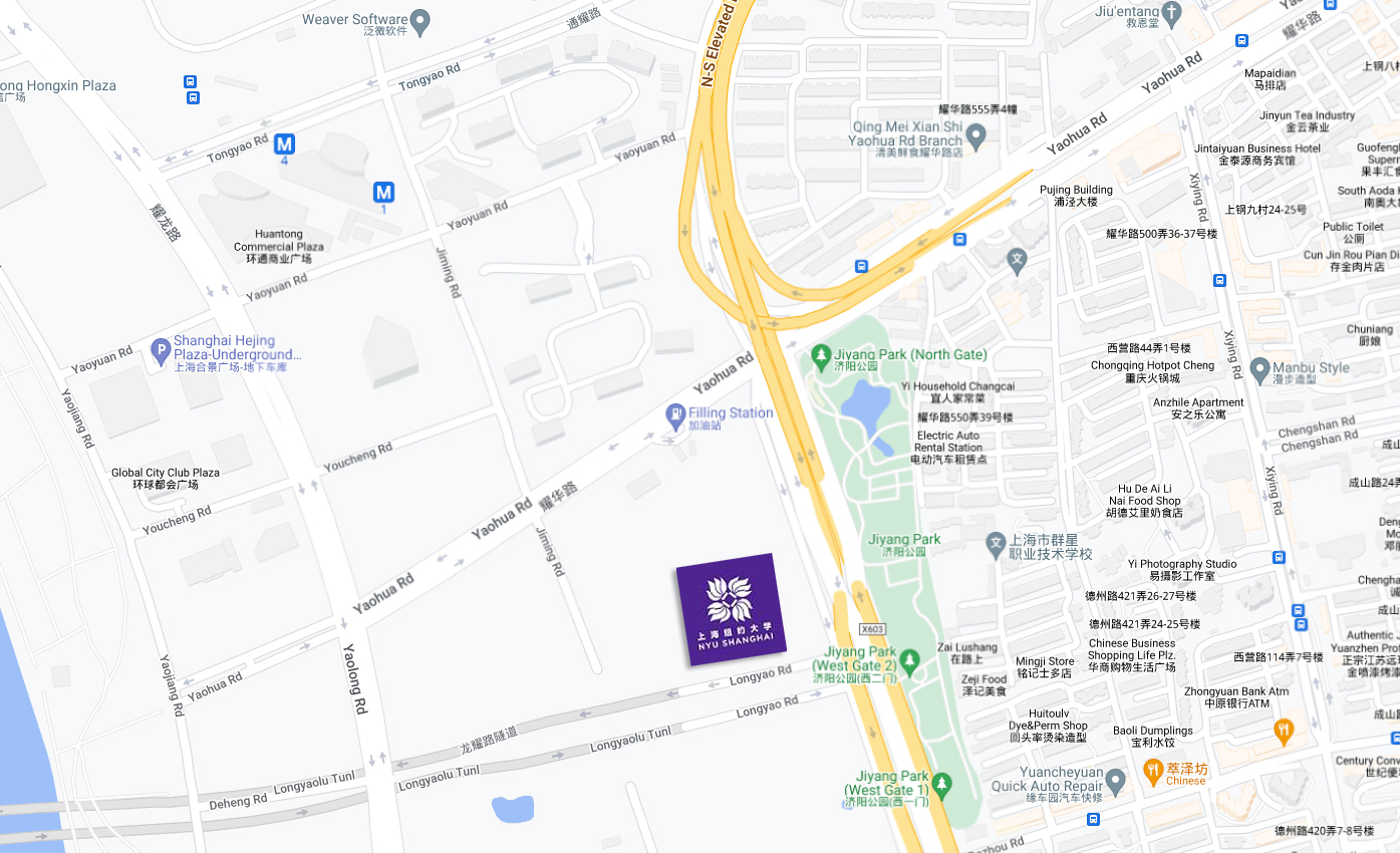 NYU Shanghai Jingyao residence hall map EN