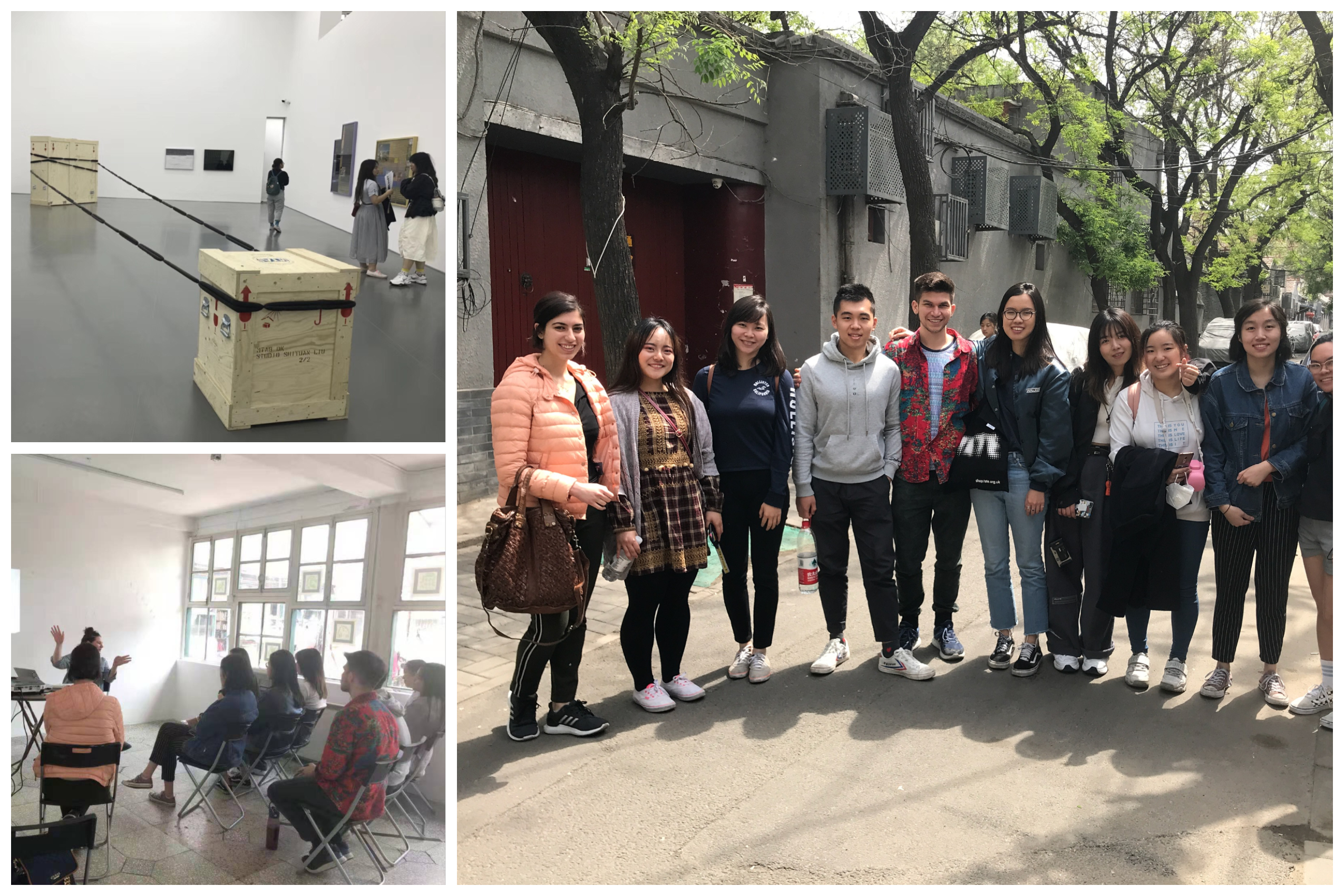 pictures of students in Beijing and touring gallery