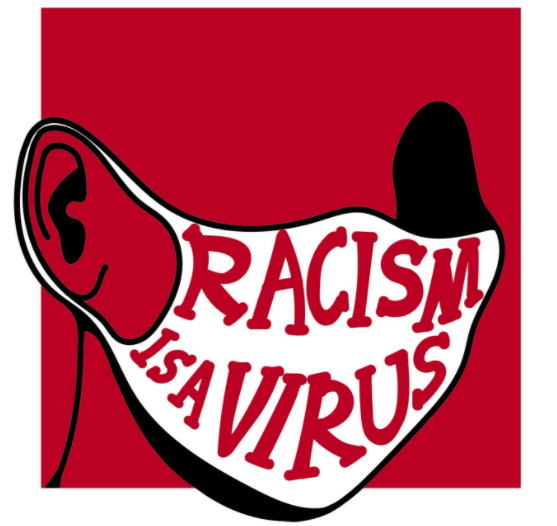 Racism is the virus logo