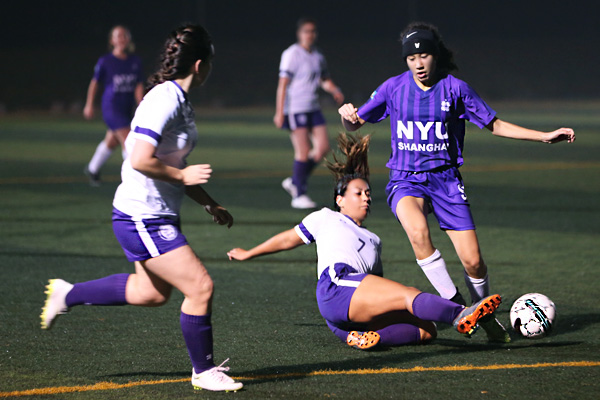 NYU Shanghai and NYU Abu Dhabi Go Head to Head in First Women’s Soccer Match  