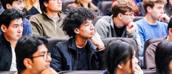 For the 2026 Spring semester, NYU Shanghai welcomed a record 242 study away students from 29 countries—our largest cohort yet. From airport welcomes to mastering daily life in China, city walks through Shanghai, and trips to Beijing and Nanjing, students are already diving into new perspectives, friendships, and experiences. Pictured: At the Study Away Welcome.