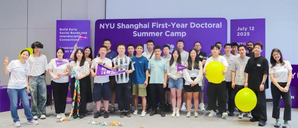 2025 NYU Shanghai First-Year Doctoral Camp group photo