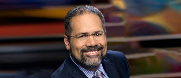 A headshot of Ray Suarez