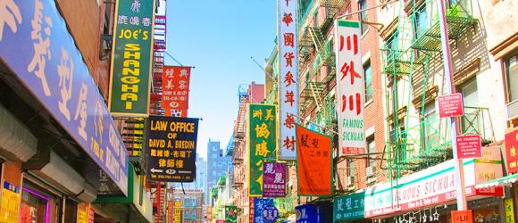 Chinatown in Manhattan