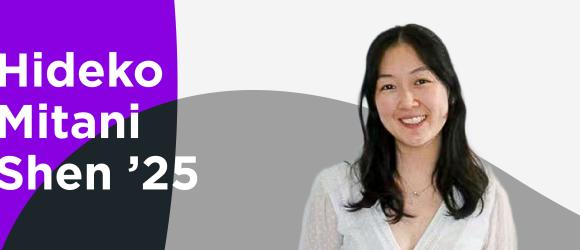 A photo of Hideko Shen '25, winner of the Humanity in Action Fellowship