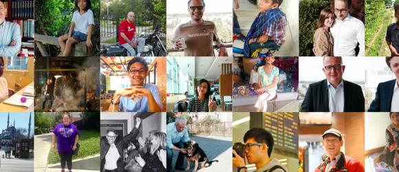 Collage of students