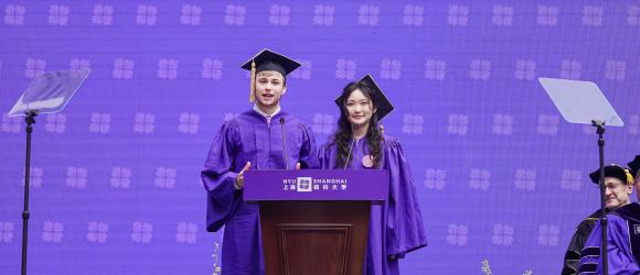 student speakers at graduation