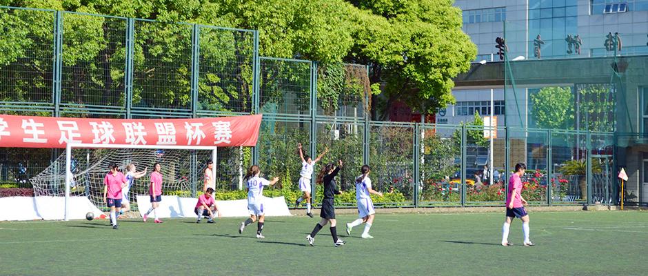 NYU Shanghai 3:1 beat Shanghai Normal University women&#039;s soccer team on Thursday. May 21, 2015. (Photo by Ronak Uday Trivedi)