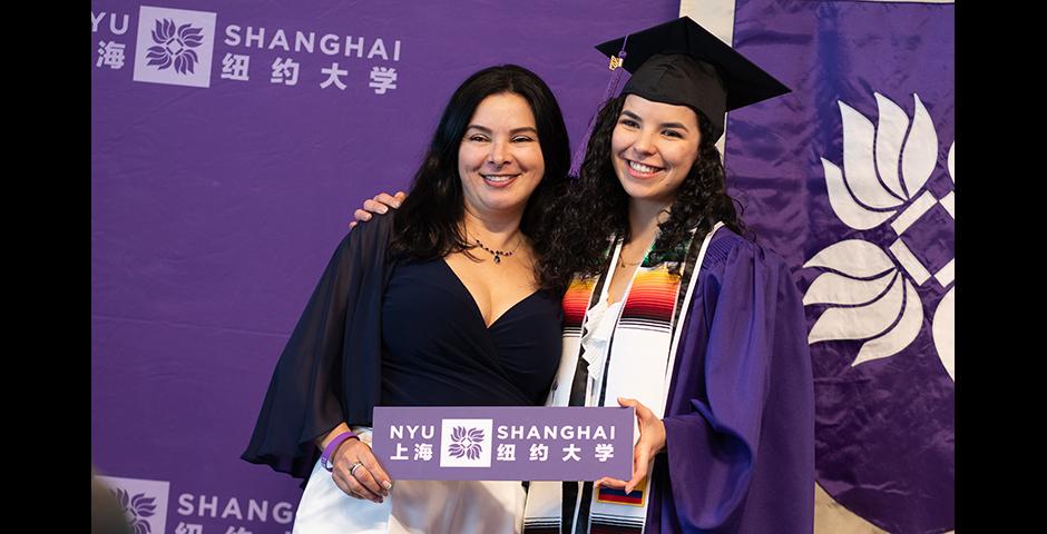 Andrea Parra Silva '23 (right). ©Myaskovsky: Courtesy of NYU Photo Bureau