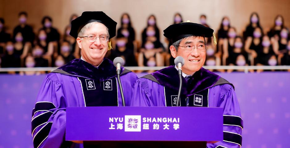 Vice Chancellor Jeffrey S. Lehman and Chancellor Tong Shijun