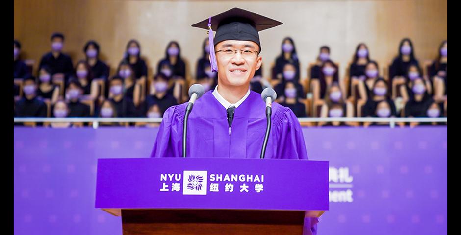 Student Speaker Lancelot Zhang Qilin ’21