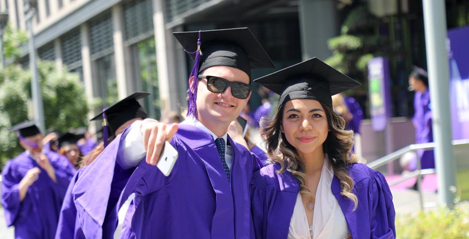 NYU Shanghai's Class of 2018 were honored at a commencement ceremony held at the Shanghai Oriental Arts Center. （Photo by: NYU Shanghai）