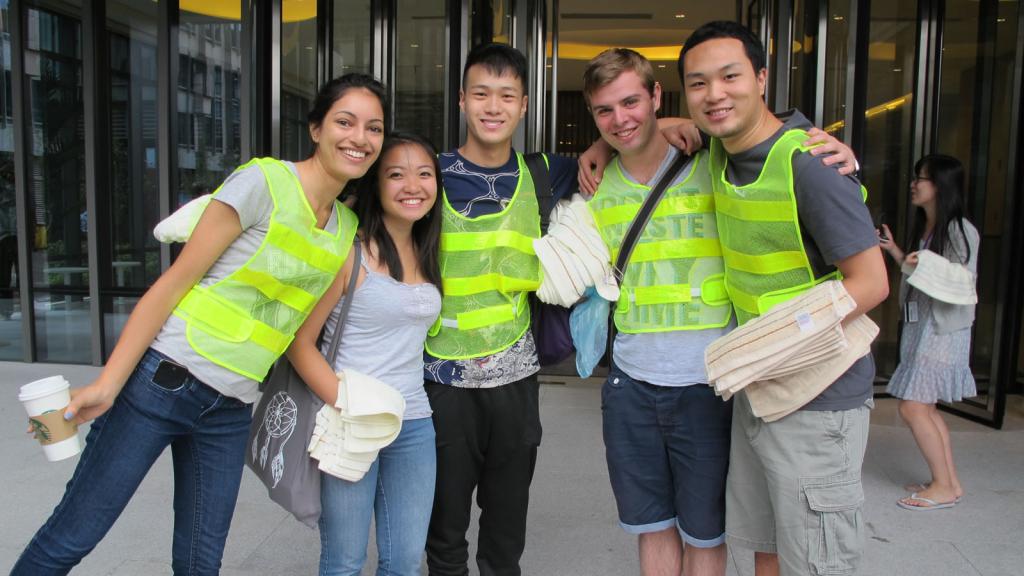 NYU Shanghai Held Fire Drill, August 27, 2014. (Photo by Rhine Lu)