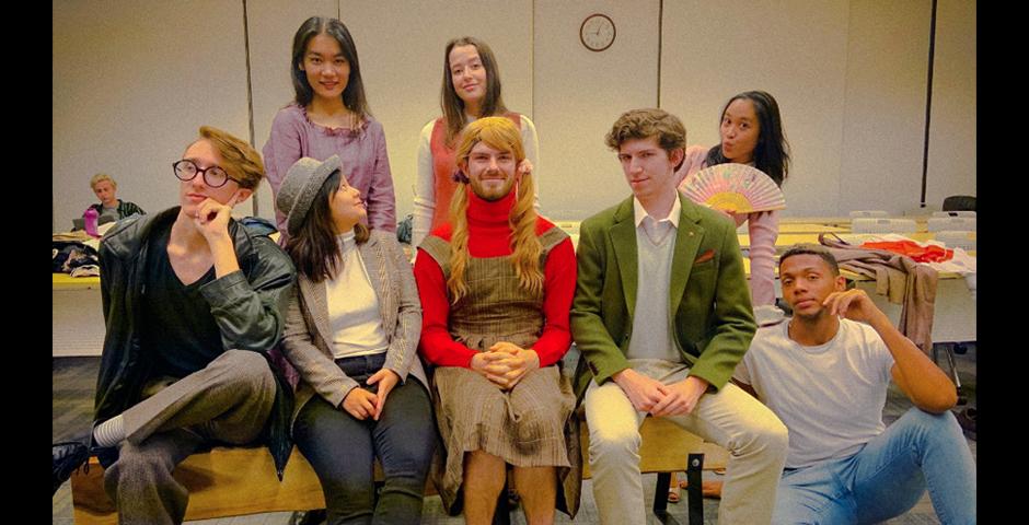 For Ally Week’s grand finale, NYU Shanghai’s Thespian Society presented “Cloud Nine,” a gender-bending, witty, biting dark comedy by Caryl Churchill that explored issues of gender, sexuality and race. Photo courtesy of the NYU Shanghai Thespian Society