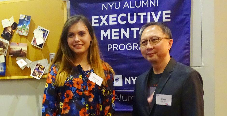 The NYU Alumni Office and Career Development Center hosted the second annual NYU Alumni Executive Mentor Appreciation Dinner on May 5. Some 50 alumni mentors and student protégés gathered to celebrate the rewards of their partnership. (Photos by: NYU Shanghai)