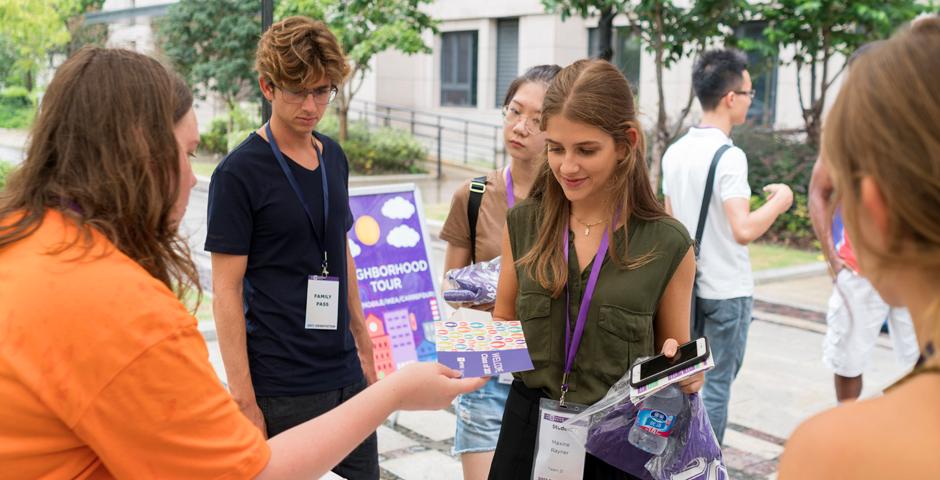 Students from 47 countries around the world moved into their new home at Jinqiao residence today. Here are some of our favorite moments from an at times very wet Move-In Day! (Photo by: Mick Ryan )