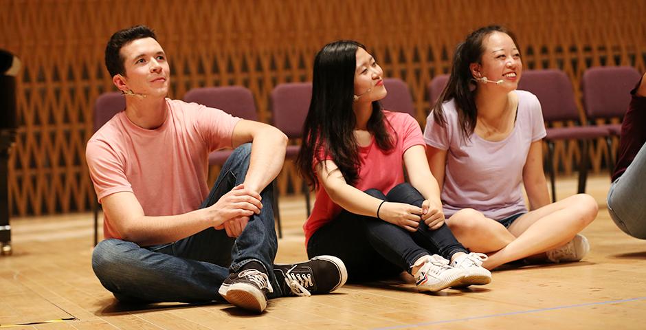 2015 NYU Shanghai Reality Show took place on September 11, 7:30pm, at Shanghai Symphony Hall. The Reality Show is an hour long musical performance created by members of the Class of 2018. (Photo by Dylan J Crow)