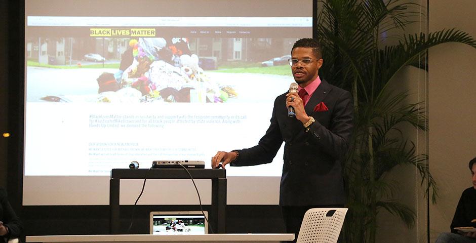 Students and faculty discuss various issues of racism at an open forum event. March 5, 2015. (Photo by Sunyi Wang)