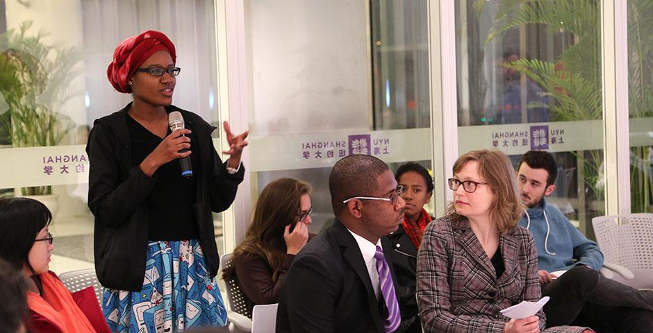 Students and faculty discuss various issues of racism at an open forum event. March 5, 2015. (Photo by Sunyi Wang)