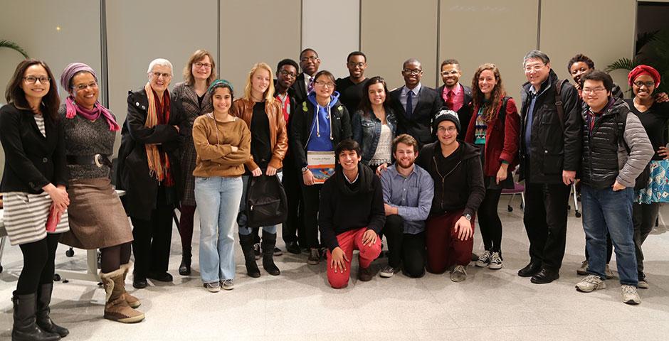 Students and faculty discuss various issues of racism at an open forum event. March 5, 2015. (Photo by Sunyi Wang)