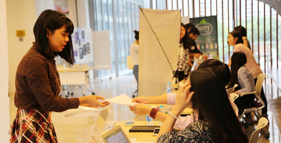 Internship Fair on October 23, 2015. (Photo by: Xinyi Xu)