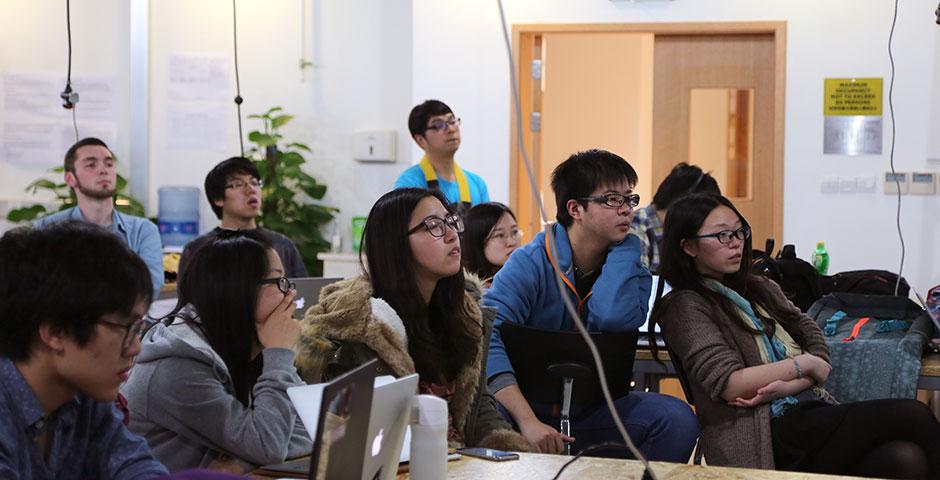 Autodesk, a world leader in 3D design software, teams up with IMA for the Spring 2015 Smart Home Design Challenge. Final projects are set to present on April 27. March 16, 2015. (Photo by Sunyi Wang)