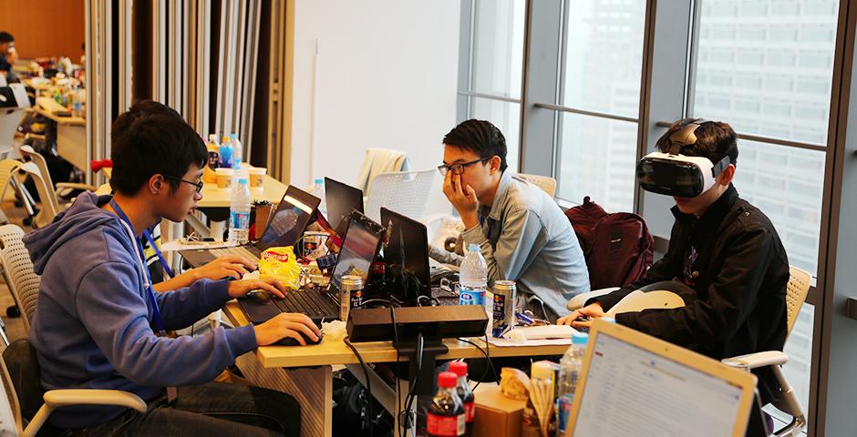 HackShanghai at NYU Shanghai on November 7-8, 2015. (Photo by: Wenqian Hu)