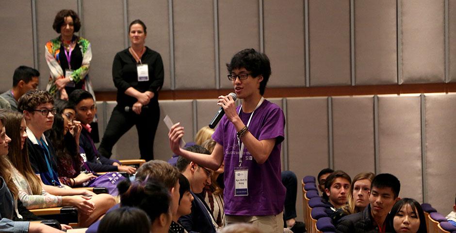 Admitted international students for the Class of 2019 experienced NYU Shanghai through a weekend of activities held on campus and around Shanghai. April 10-12, 2015. (Photo by Dylan J Crow)