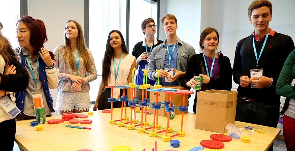 Admitted international students for the Class of 2019 experienced NYU Shanghai through a weekend of activities held on campus and around Shanghai. April 10-12, 2015. (Photo by Dylan J Crow)