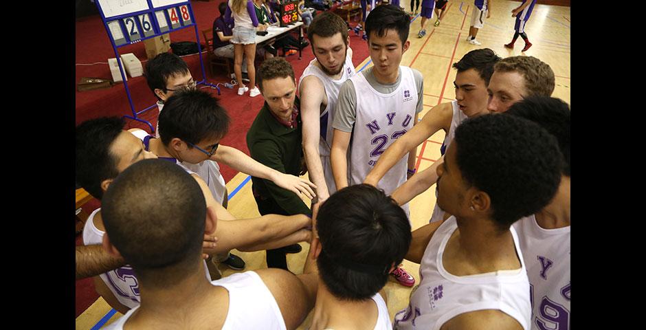 NYU Shanghai faces off against Duke Kunshan University in women's volleyball and men's basketball as part of Viva La Violet Week. April 18, 2015. (Photo by Dylan J Crow)