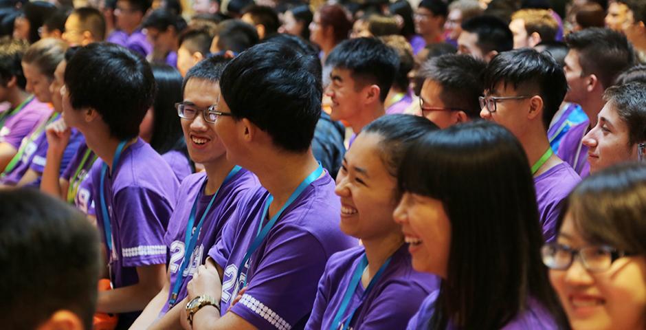 上海纽约大学2015年新生入学典礼于8月22日上午举行。（摄影：王孙怡）