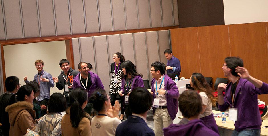 Candidates for the Class of 2019 experience NYU Shanghai through weekends of unique activities with current students, faculty, and staff. February-March 2015. (Photo by Sunyi Wang)