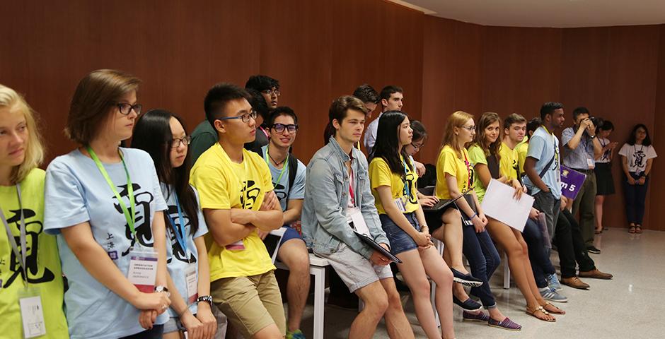 上海纽约大学2015年新生入学典礼于8月22日上午举行。（摄影：王孙怡）