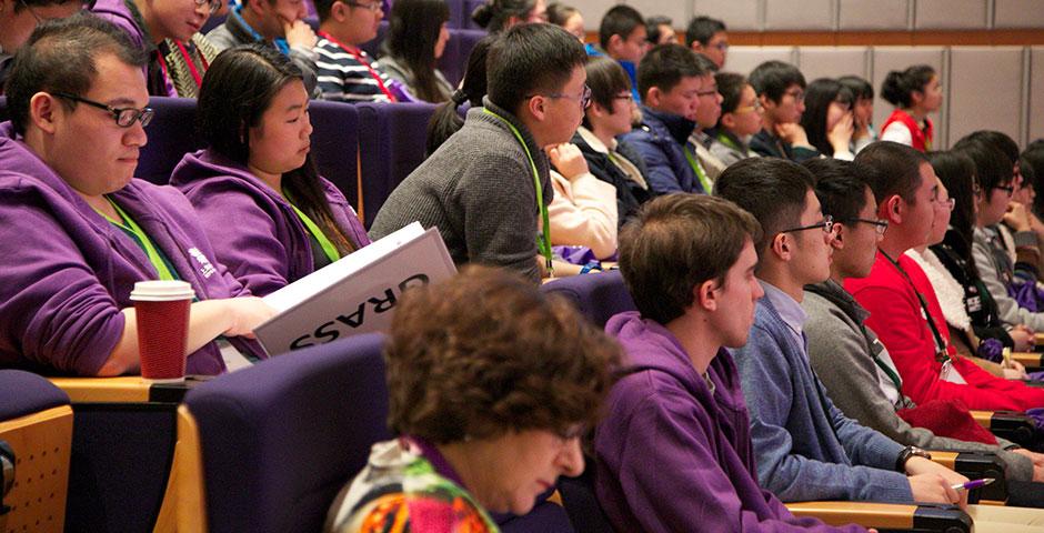 上海纽约大学2015年校园日活动于2月至3月分四场举行。（摄影：王孙怡)